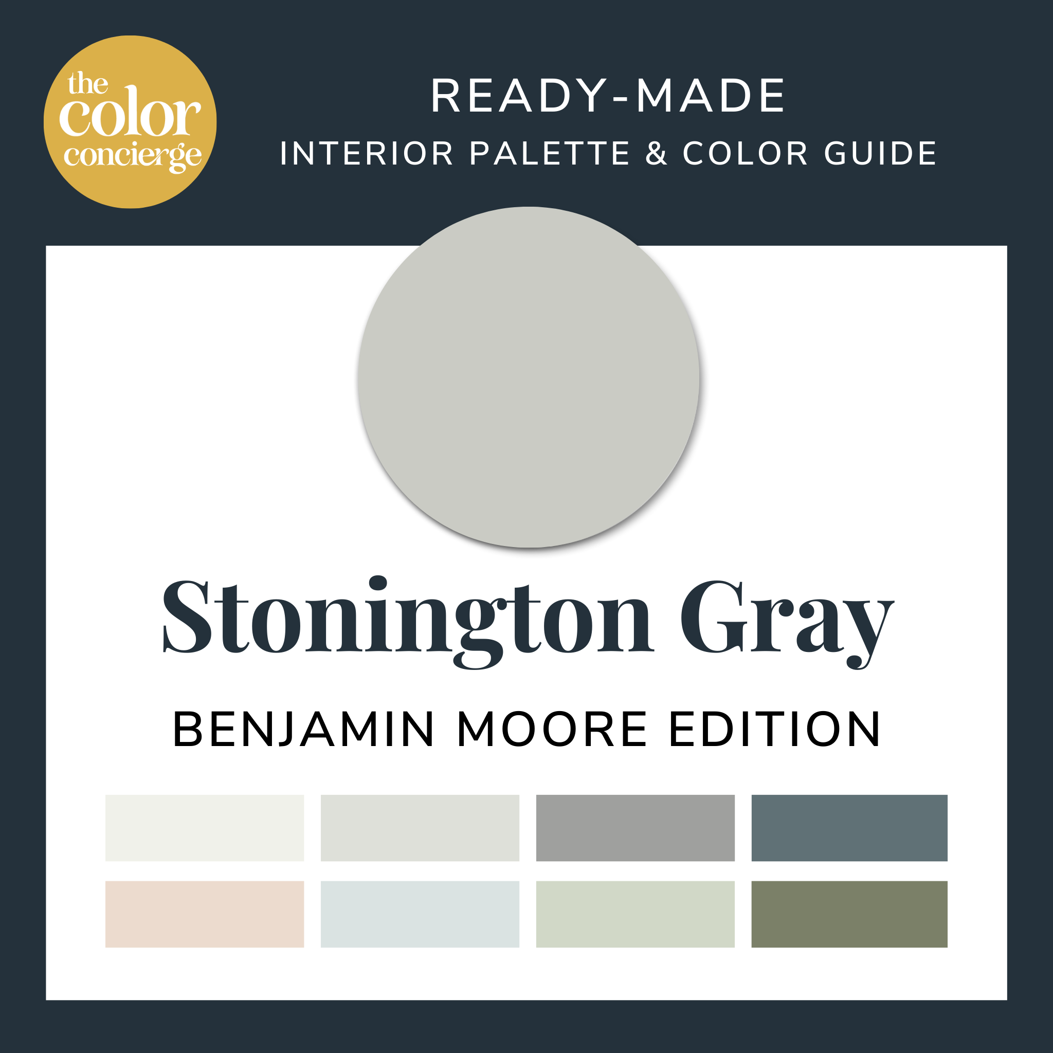 Benjamin Gray Stonington Gray Color Palette Color Concierge