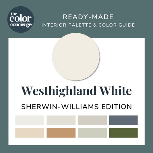 Sherwin-Williams Westhighland White color palette guide