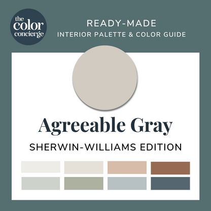 Sherwin-Williams Agreeable Gray color palette cover