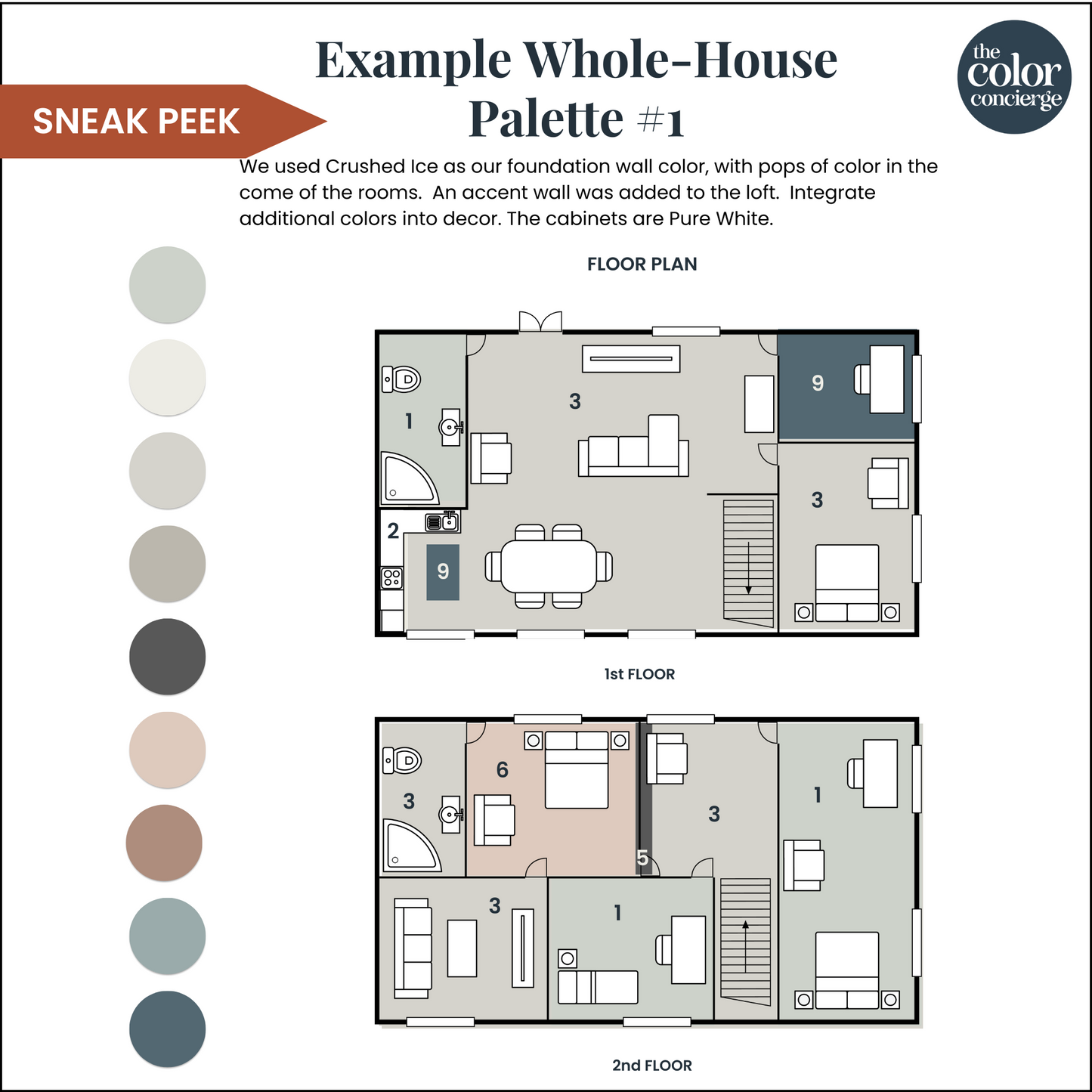 Sherwin-Williams Sea Salt Color Palette Guide | Color Concierge – The ...
