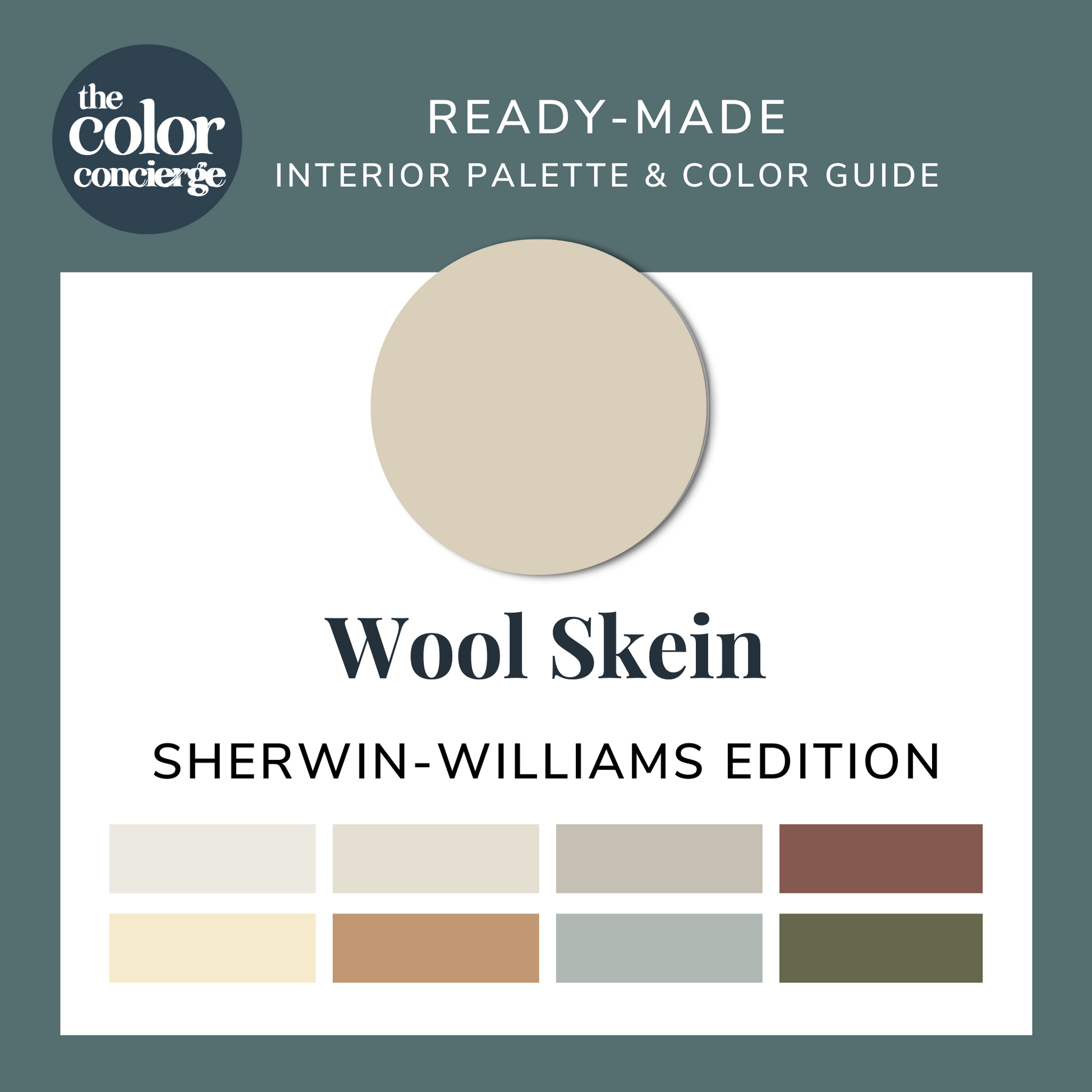 Sherwin-Williams Wool Skein color palette guide